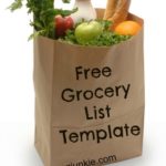 Free Grocery List Template