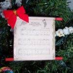 Christmas Carol Scroll Ornament
