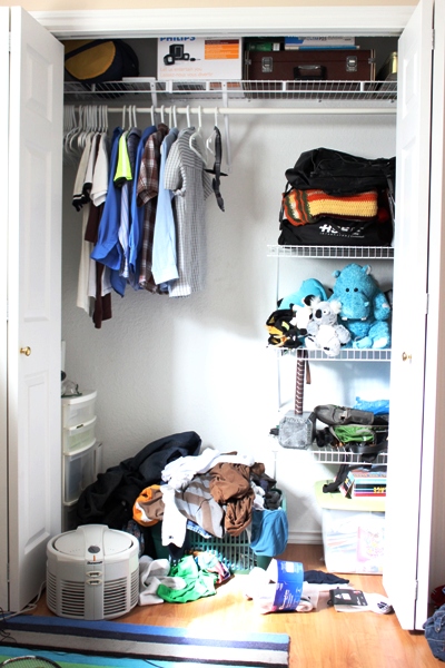 Organized Teenage Boy Closet