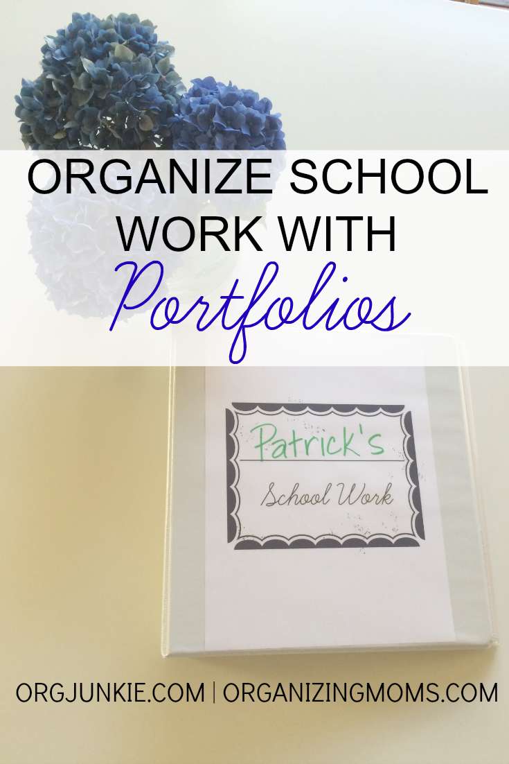 Organizing kids school work