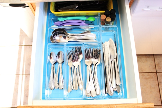 cutlery drawer after
