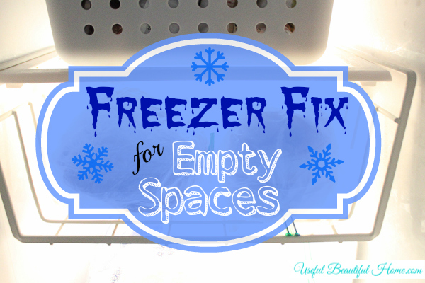 Freezer Fix for Empty Spaces at I'm an Organizing Junkie