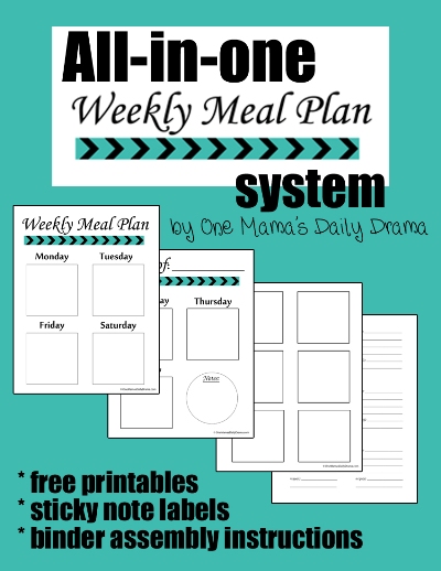 All-in-one Weekly Meal Plan System