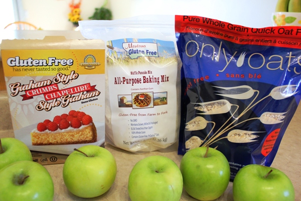 Gluten Free Apple Crisp ingredients