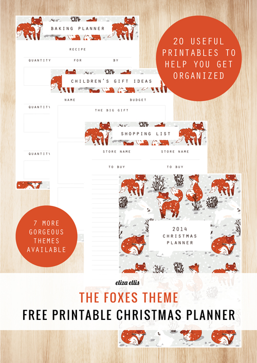 Foxes-Theme-Printables