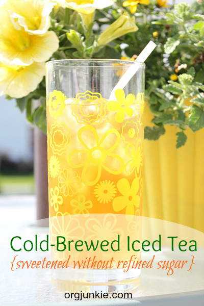 Cold-brewed iced tea