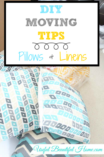 What to do with all those bulky pillows that take up too much space in your moving truck
