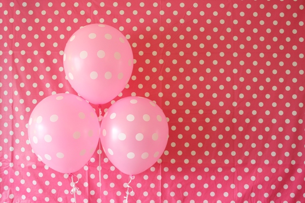 polka dot party balloons
