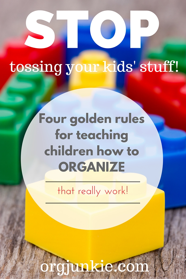 Teach your kids how to organize at I'm an Organizing Junkie blog