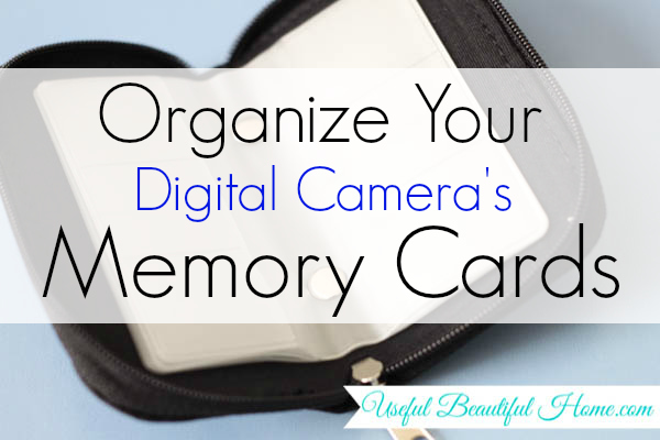 Organize Your Digital Camera's Memory Cards at I'm an Organizing Junkie blog