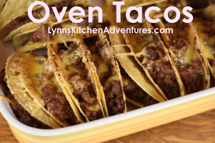 Easy recipes kids can cook - oven baked tacos