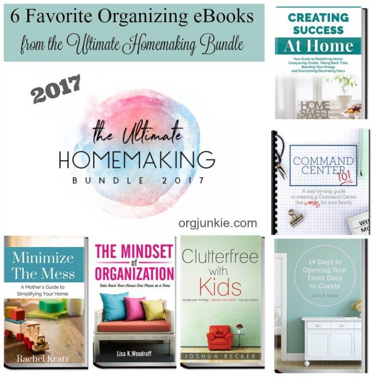 6 Organizing eBooks I Recommend from the Ultimate Homemaking Bundle