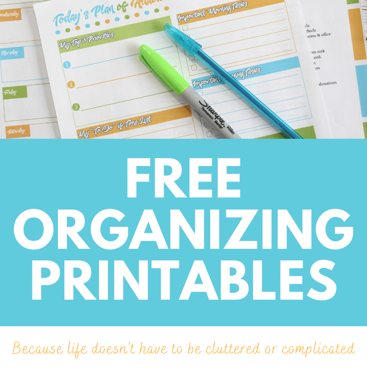 Free Printables for an Organized Day and Week to help you stay sane!