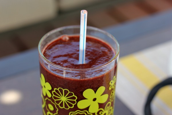 Dairy-Free & Delicious Cherry Pineapple Green Smoothie recipe at I'm an Organizing Junkie