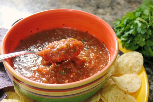 10 minute homemade blender salsa