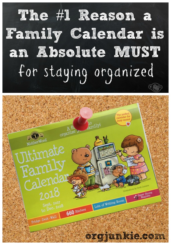 a family calendar is a must! - back to school strategy