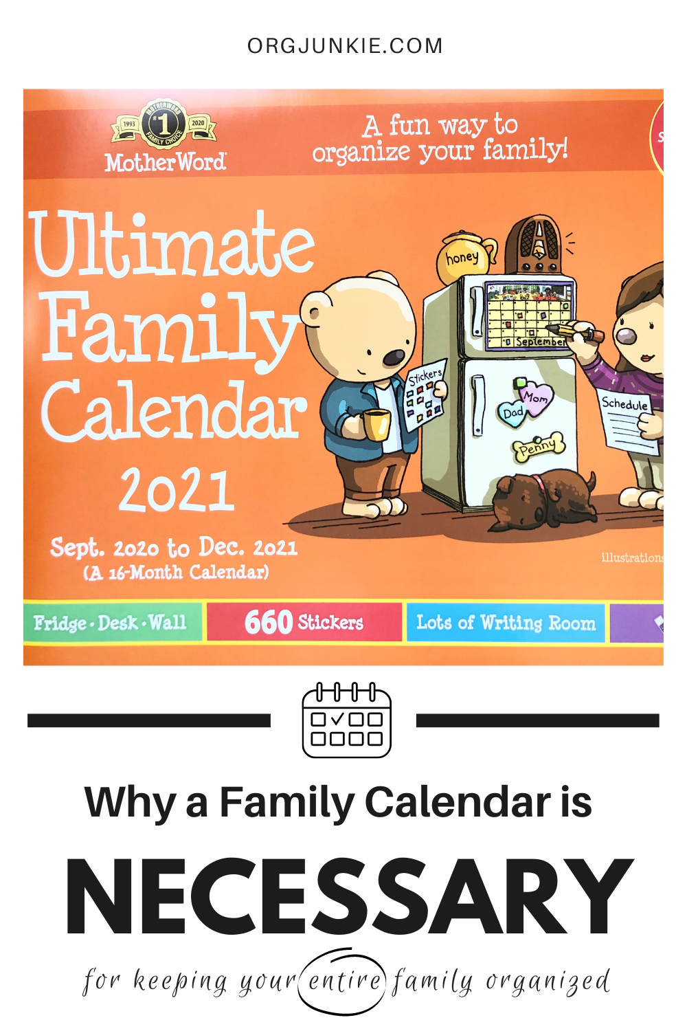 Why a Family Calendar is Necessary