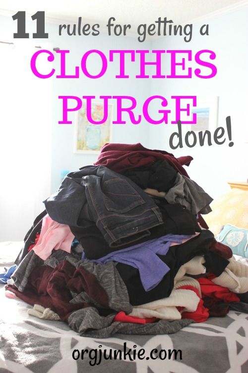 11 Rules for Getting a Clothes Purge Done