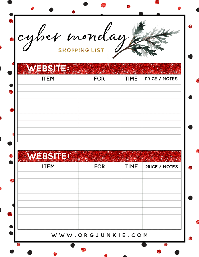 2017 FREE Holiday Planner 27 Printables For An Organized Christmas 