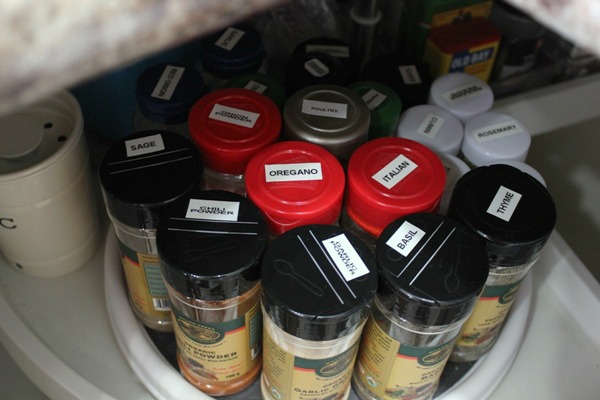 lazy susan cabinet spices