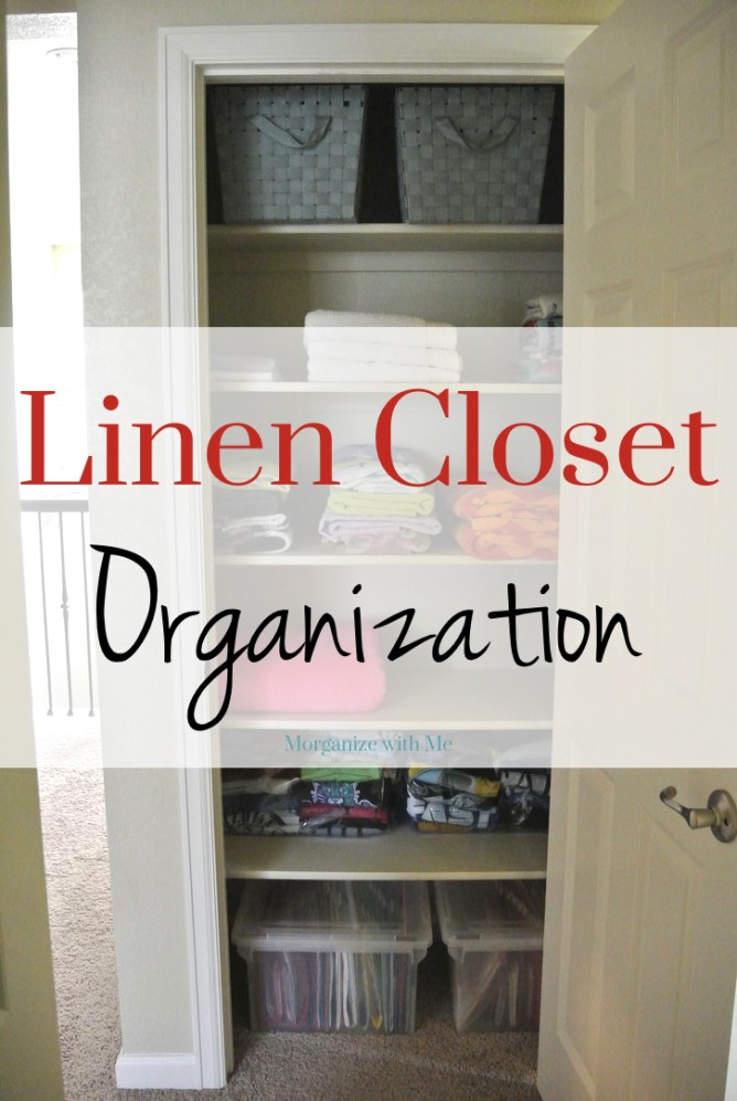 Two Simple (yet smart!) Tips for Organizing a Linen Closet at I'm an Organizing Junkie
