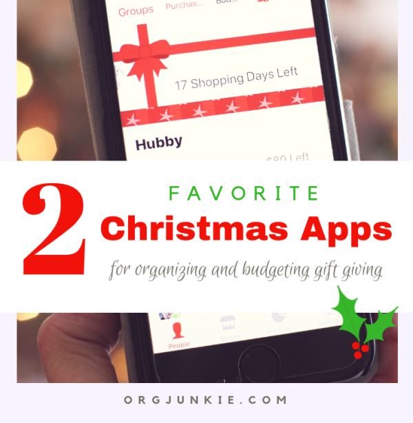 2 Favorite Christmas Apps for organizing and budgeting gift giving