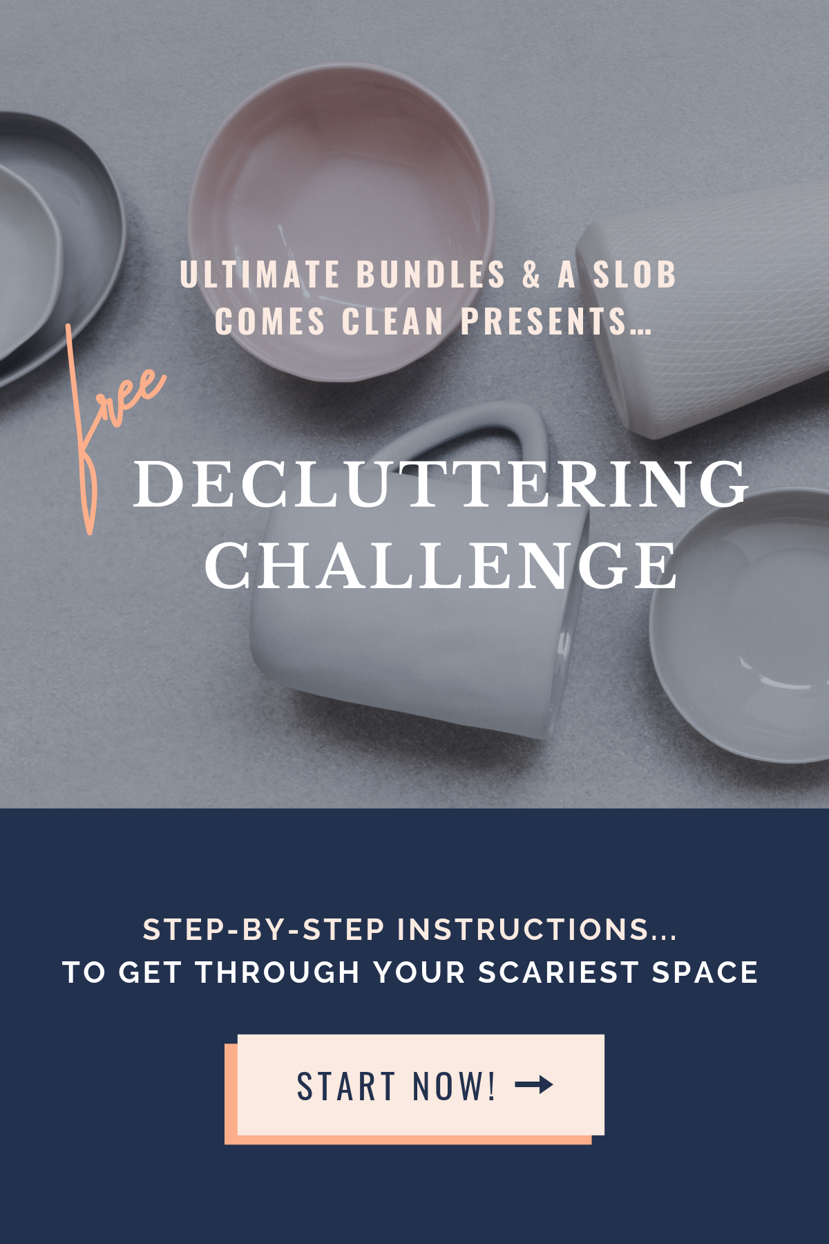 Free declutter challenge and workbook at I'm an Organizing Junkie blog