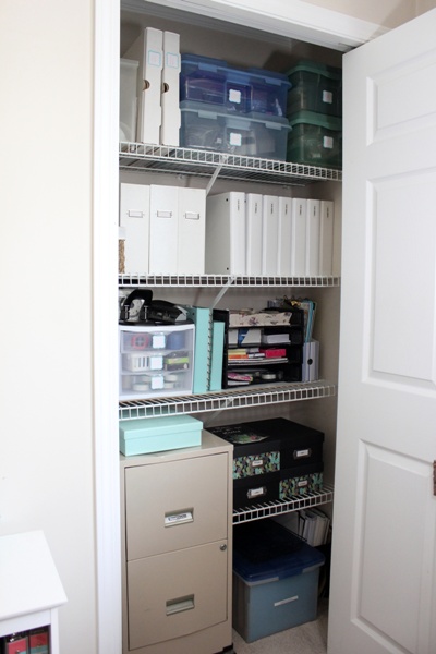 My Organized Home Office - closet