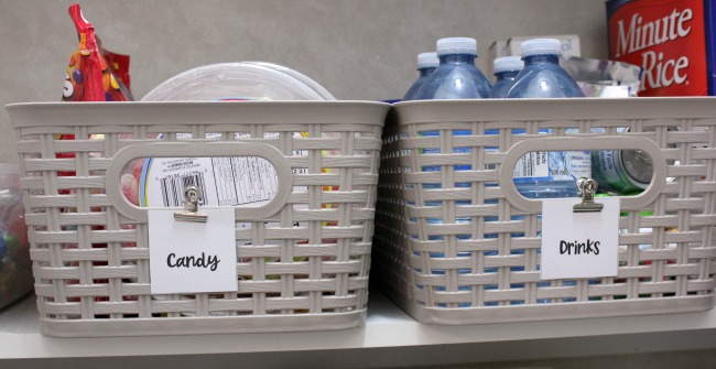 kitchen pantry bins and labels