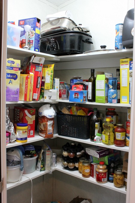 An Organized Kitchen Pantry Makeover before