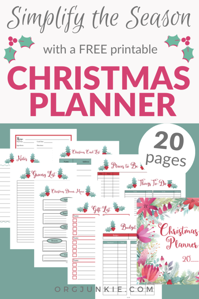 Free Printable Christmas Planner & Tips to Help You Simplify the Season