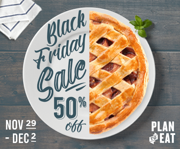 Plan to Eat Black Friday sale 50% off