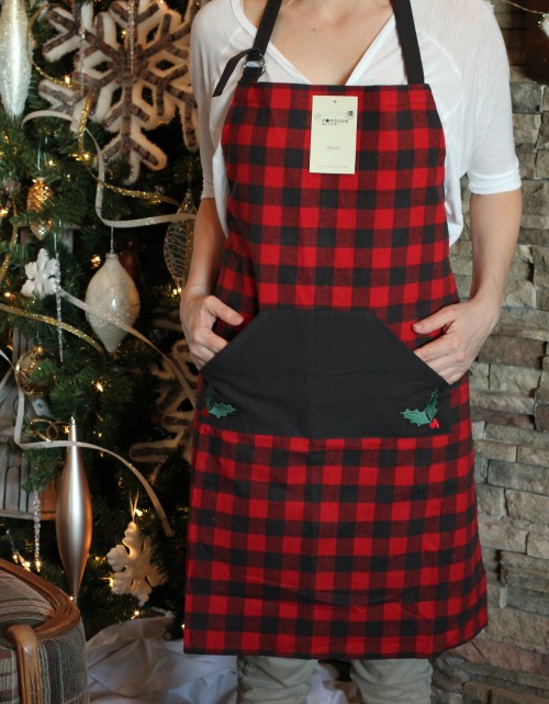 It's Here! My 2019 Merry Christmas Basket of Fun Giveaway! - Buffalo plaid apron