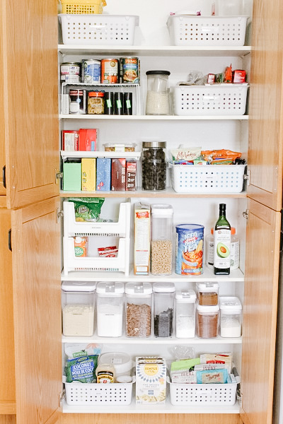 organized kitchen pantry