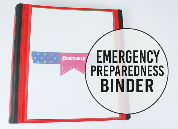 Emergency Preparedness Binder