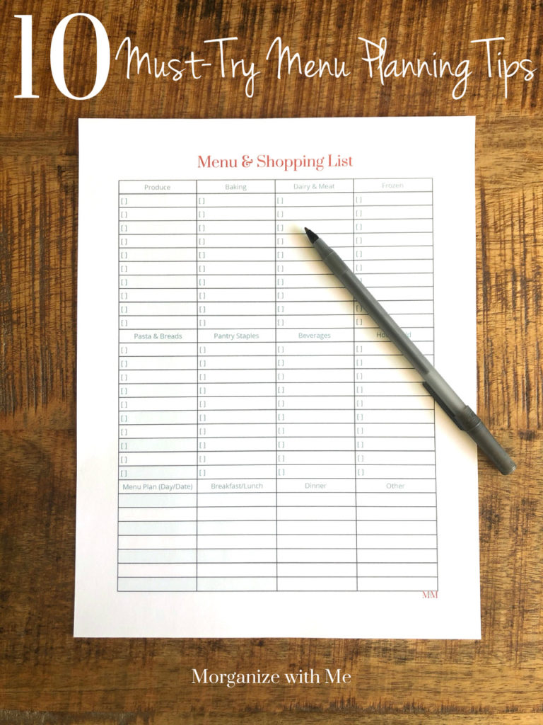 10 Must-Try Menu Planning Tips