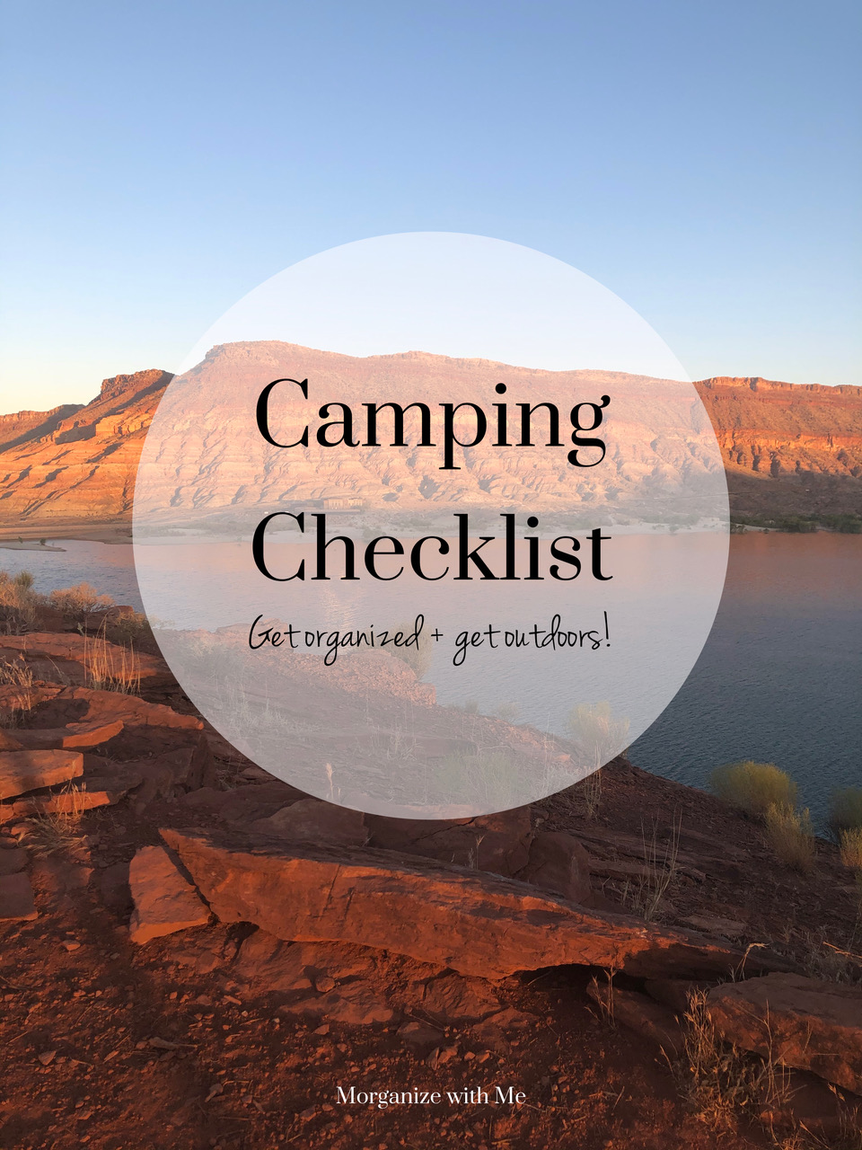 Free Printable Camping Checklist for Your Next Camping Adventure at I'm an Organizing Junkie blog