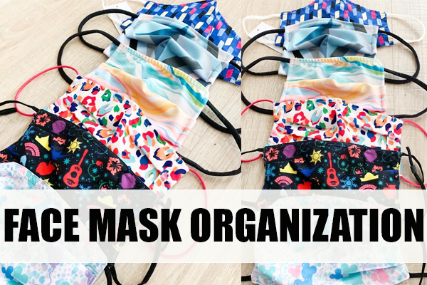 A Quick and Easy Way to Organize Face Masks for the Entire Family at I'm an Organizing Junkie blog