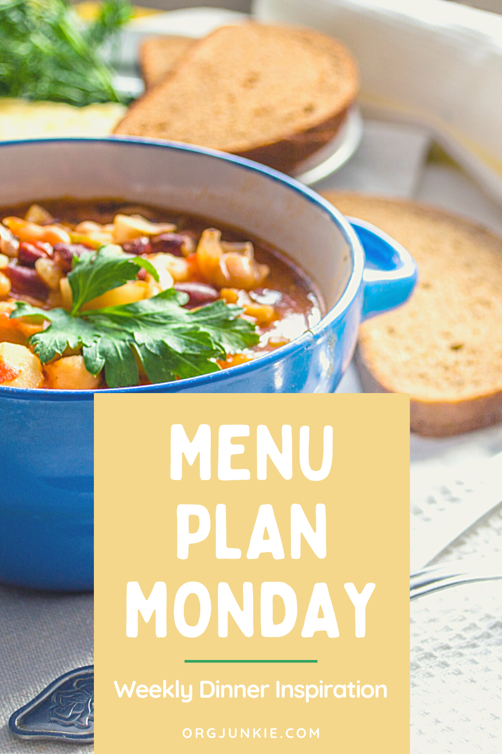 Menu Plan Monday for the week of Aug 31/20 ~ Weekly Dinner Inspiration at I'm an Organizing Junkie