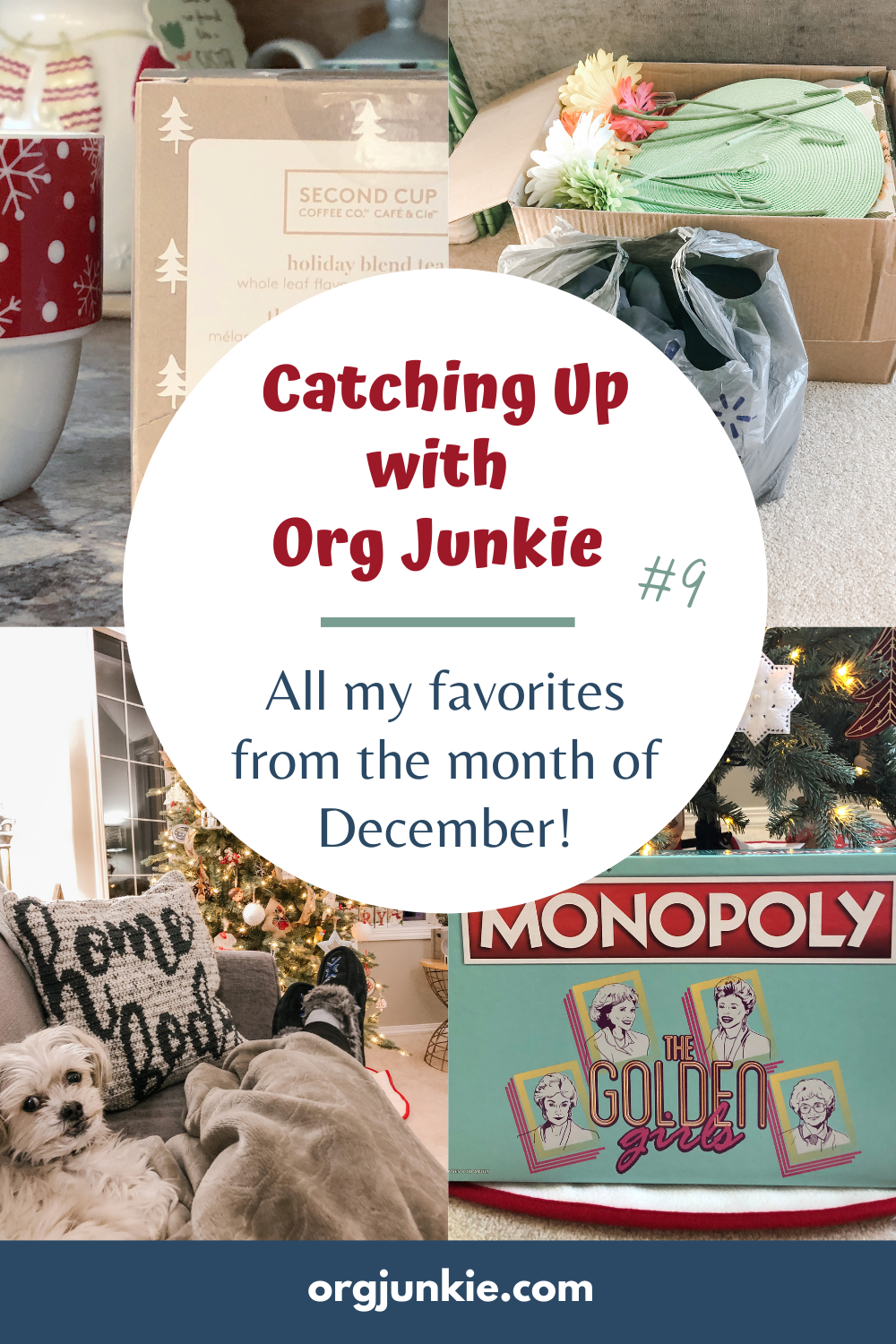 Catching Up with Org Junkie #9 ~ December 2020 Favorites: Golden Girls Monopoly, Skiing & the Ultimate Family Calendar at I'm an Organizing Junkie blog