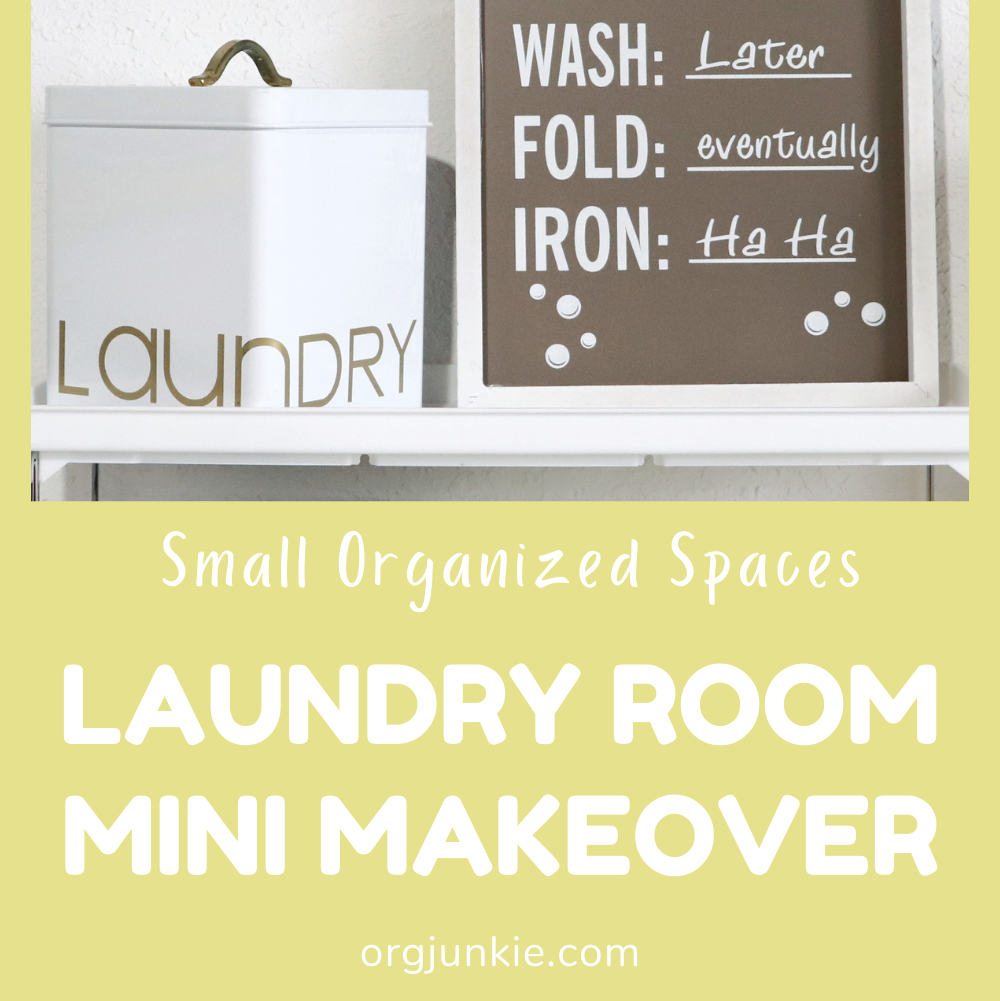Laundry Room Mini Makeover