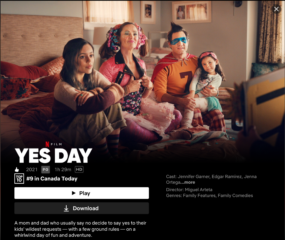 Yes Day on Netflix