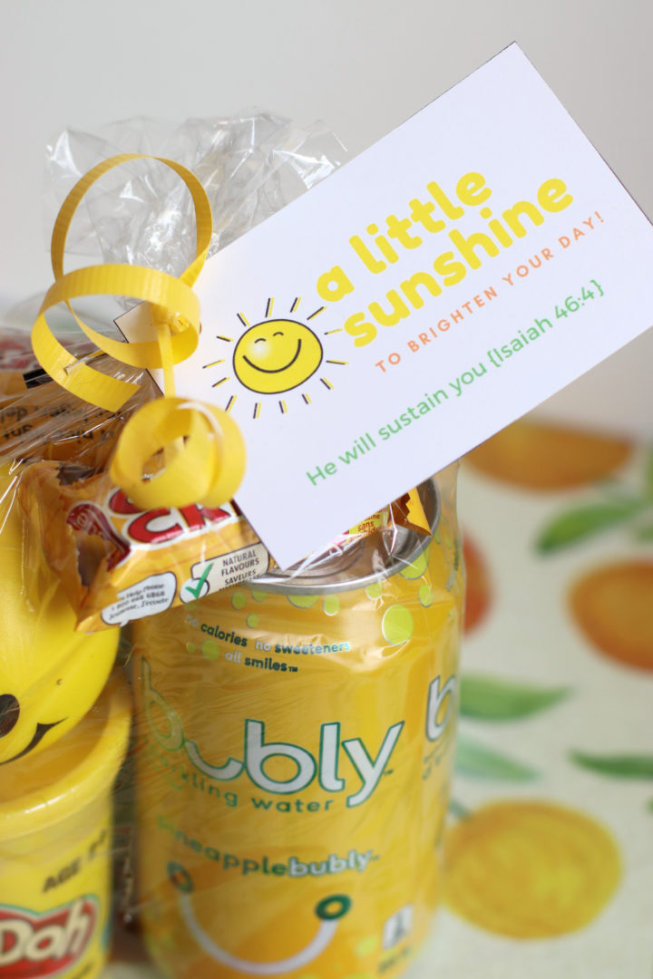 Free printable sunshine gift tags